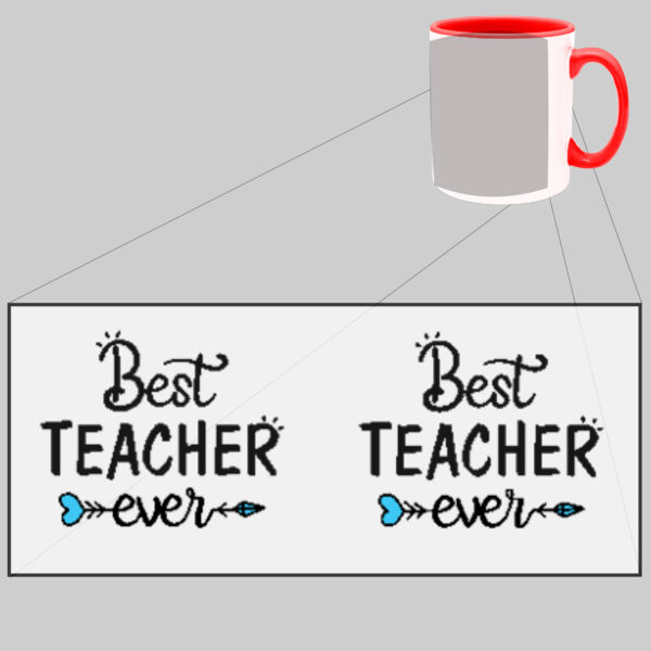 Best Teacher Ever - Two Tone Mug Thumbnail