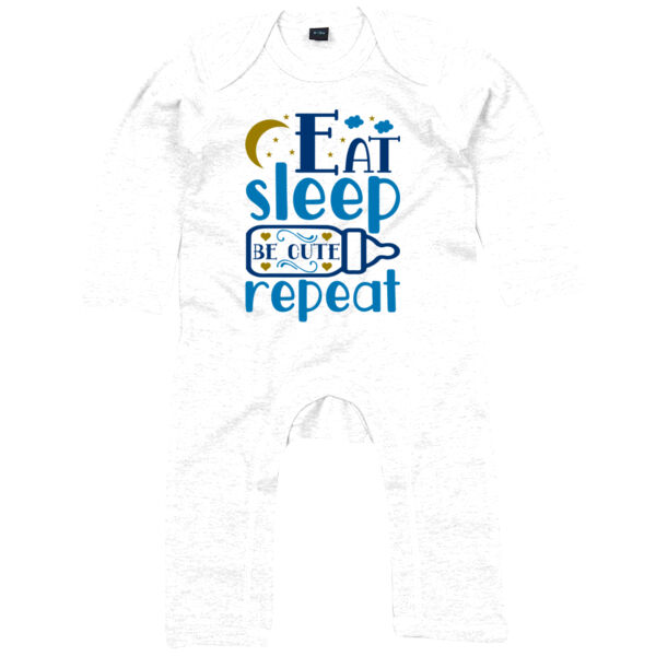 Eat Sleep Be Cute Repeat - Baby rompersuit Thumbnail