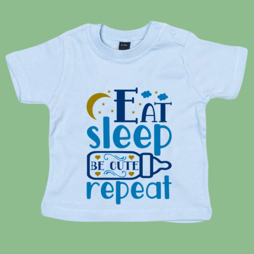 Eat Sleep Be Cute Repeat - Baby T Thumbnail