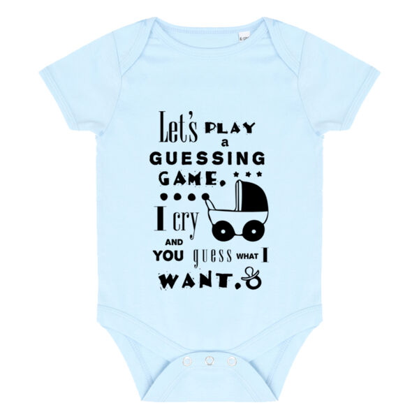 Baby Guessing Game - Essential short-sleeved bodysuit Thumbnail