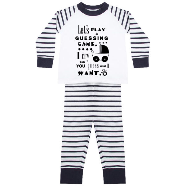 Baby Guessing Game - Striped pyjamas Thumbnail