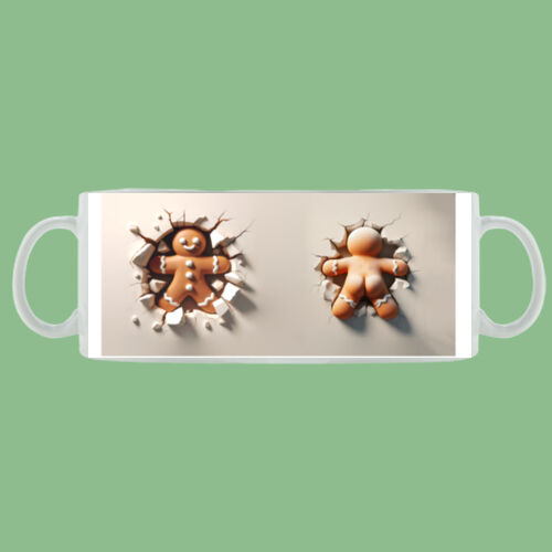 Gingerbread Man - Mug - Ceramic 11oz Thumbnail