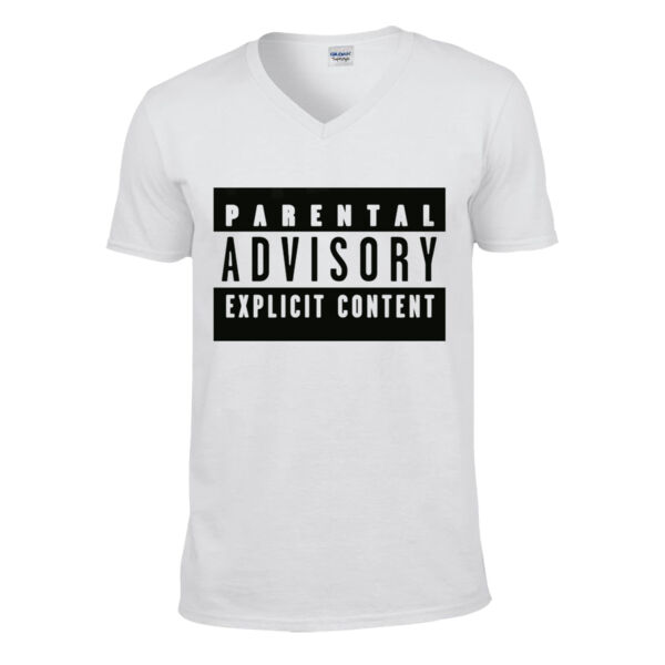 Parental Advisory  - Softstyle™ v-neck t-shirt Thumbnail