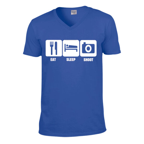 Eat, Sleep, Shoot - Softstyle™ v-neck t-shirt Thumbnail