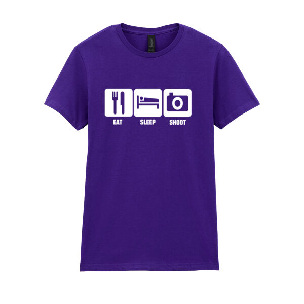Eat, Sleep, Shoot - Softstyle™ women's ringspun t-shirt Thumbnail