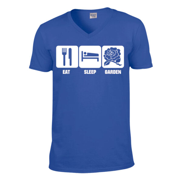 Eat, Sleep, Garden - Softstyle™ v-neck t-shirt Thumbnail