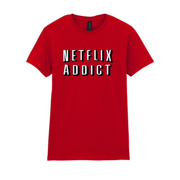 Netflix Addict - Softstyle™ women's ringspun t-shirt Thumbnail