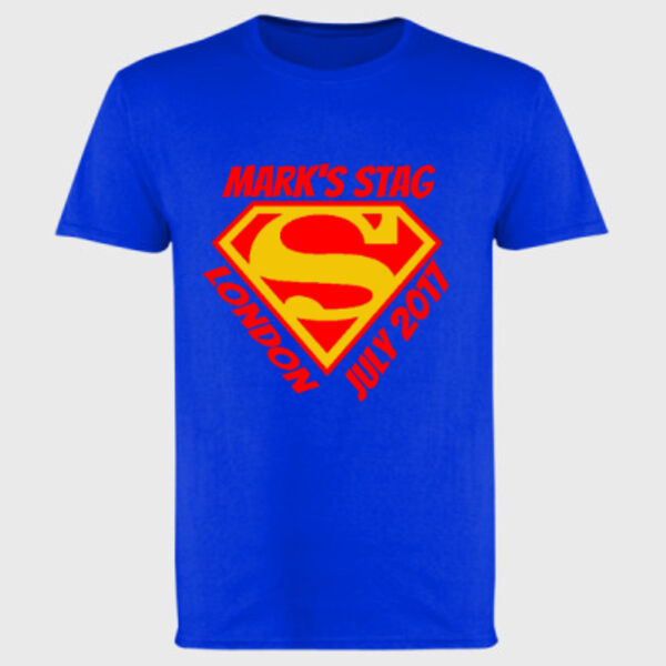 Customisable Super Stag  - Softstyle™ adult ringspun t-shirt Thumbnail