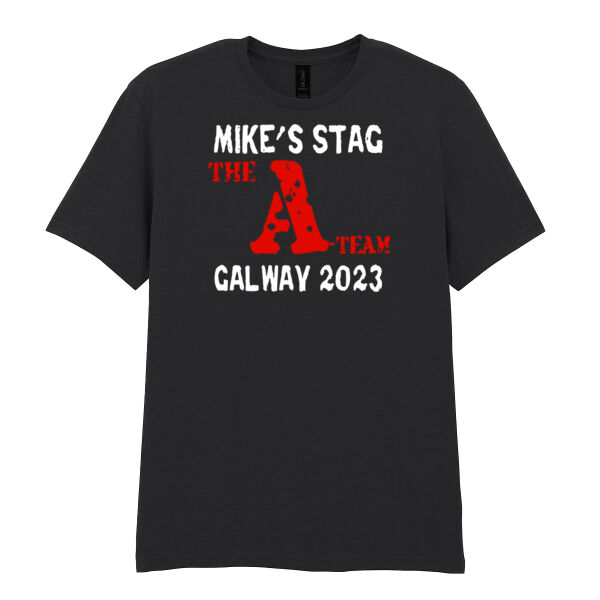 The A Team Customisable Stag  - Softstyle™ adult ringspun t-shirt Thumbnail