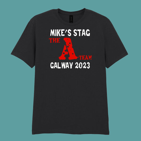 The A Team Customisable Stag  - Softstyle™ adult ringspun t-shirt Thumbnail