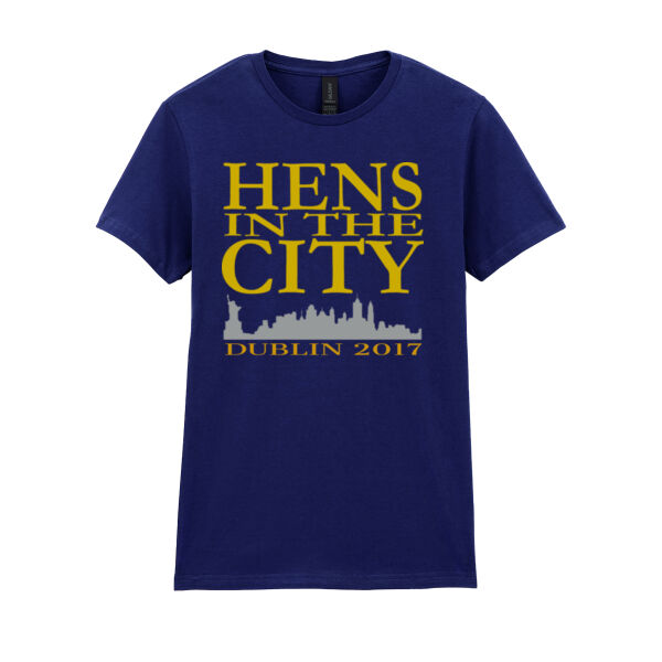 Hens In The City - Softstyle™ women's ringspun t-shirt Thumbnail