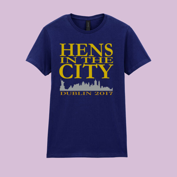 Hens In The City - Softstyle™ women's ringspun t-shirt Thumbnail