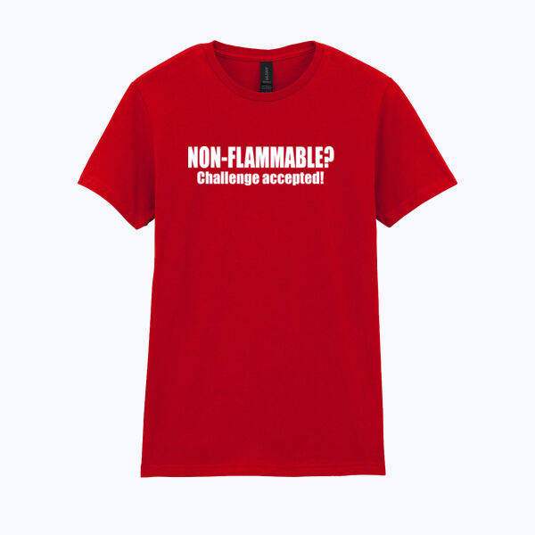 Non - Flammable? - Softstyle™ women's ringspun t-shirt Non - Flammable? - Softstyle™ women's ringspun t-shirt Thumbnail