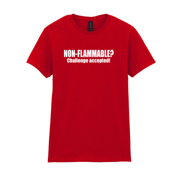 Non - Flammable? - Softstyle™ women's ringspun t-shirt Thumbnail