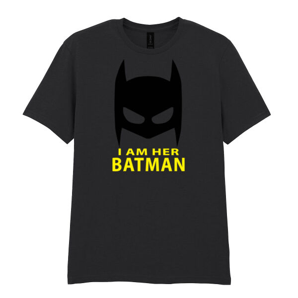I am her Batman - Softstyle™ adult ringspun t-shirt Thumbnail