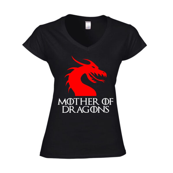 Mother Of Dragons  - Softstyle™ women's v-neck t-shirt Thumbnail
