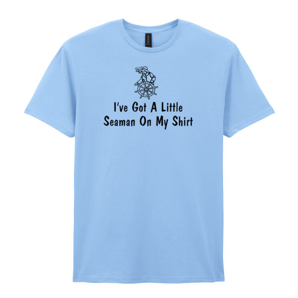 I've Got A Little Seaman On My Shirt - Softstyle™ adult ringspun t-shirt Thumbnail