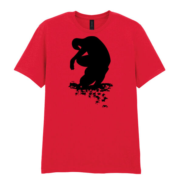 Spiderman with spiders - Softstyle™ adult ringspun t-shirt Thumbnail