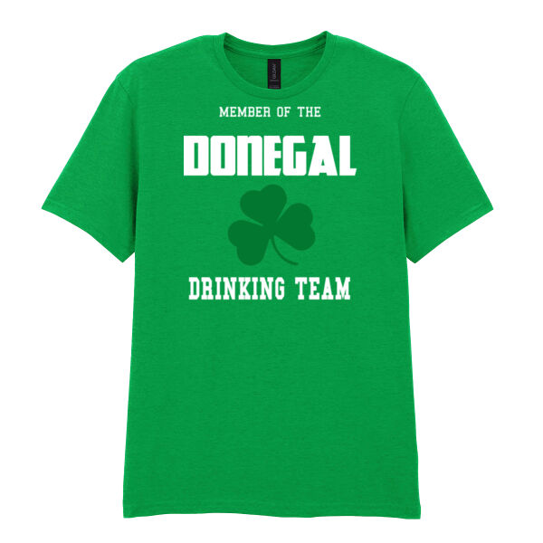 Customisable Drinking Team T-shirt- Softstyle™ adult ringspun t-shirt Thumbnail