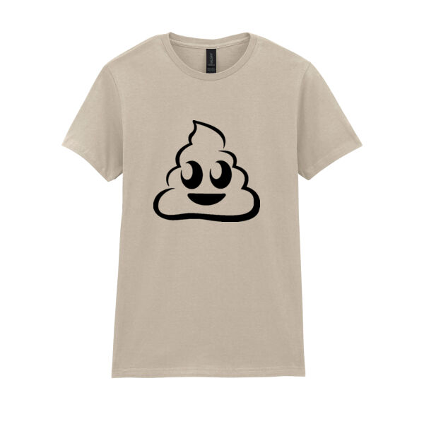 Emoji Poop  - Softstyle™ women's ringspun t-shirt Thumbnail