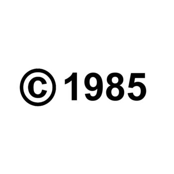 Copyright 1985 Thumbnail