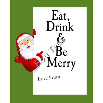 Eat Drink and Be Merry Bottle Label Thumbnail