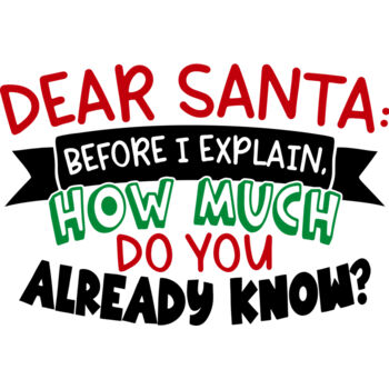Dear Santa Before I Explain SVG Thumbnail