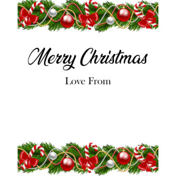 Christmas Wine Bottle Label pers Thumbnail