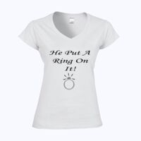 Softstyle™ women's v-neck t-shirt Thumbnail