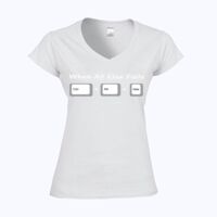 Softstyle™ women's v-neck t-shirt Thumbnail