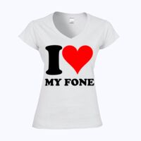 Softstyle™ women's v-neck t-shirt Thumbnail