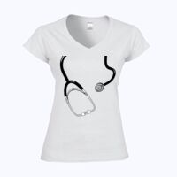 Softstyle™ women's v-neck t-shirt Thumbnail