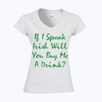 Softstyle™ women's v-neck t-shirt Thumbnail