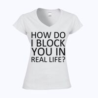 Softstyle™ women's v-neck t-shirt Thumbnail