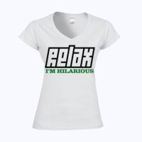 Softstyle™ women's v-neck t-shirt Thumbnail