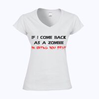 Softstyle™ women's v-neck t-shirt Thumbnail