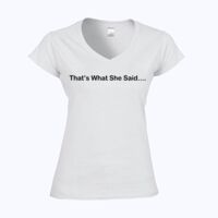 Softstyle™ women's v-neck t-shirt Thumbnail