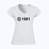 Softstyle™ women's v-neck t-shirt Thumbnail