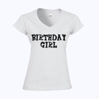 Softstyle™ women's v-neck t-shirt Thumbnail