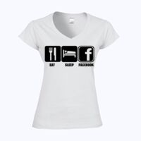 Softstyle™ women's v-neck t-shirt Thumbnail