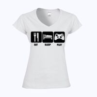 Softstyle™ women's v-neck t-shirt Thumbnail