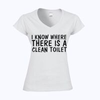 Softstyle™ women's v-neck t-shirt Thumbnail