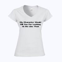 Softstyle™ women's v-neck t-shirt Thumbnail