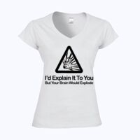 Softstyle™ women's v-neck t-shirt Thumbnail