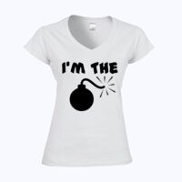 Softstyle™ women's v-neck t-shirt Thumbnail