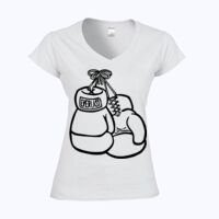 Softstyle™ women's v-neck t-shirt Thumbnail