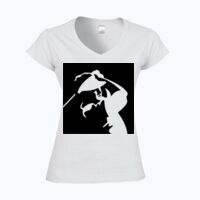 Softstyle™ women's v-neck t-shirt Thumbnail