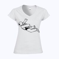 Softstyle™ women's v-neck t-shirt Thumbnail