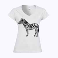 Softstyle™ women's v-neck t-shirt Thumbnail