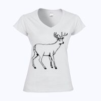 Softstyle™ women's v-neck t-shirt Thumbnail